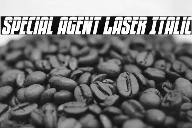 Special Agent Laser Italic Font examples