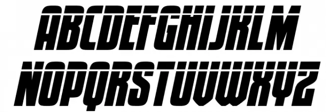 Special Agent Laser Italic Font LOWERCASE