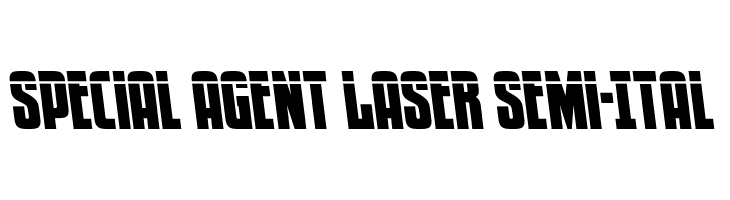 Special Agent Laser Semi-Ital  フリーフォントのダウンロード