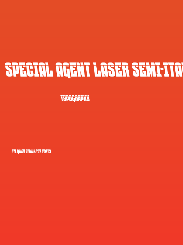 Special Agent Laser Semi-Ital Poster