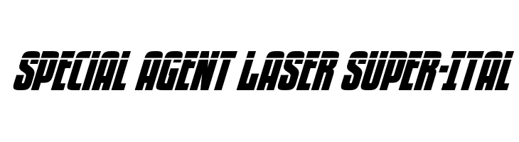 Special Agent Laser Super-Ital  Fuentes Gratis Descargar