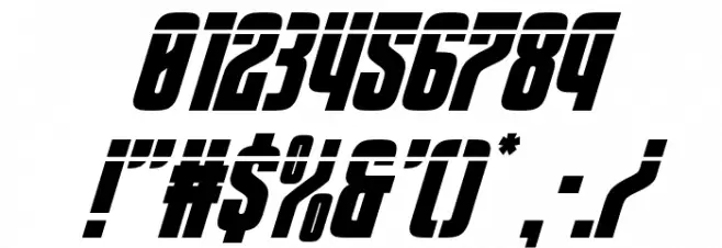 Special Agent Laser Super-Ital Font OTHER CHARS