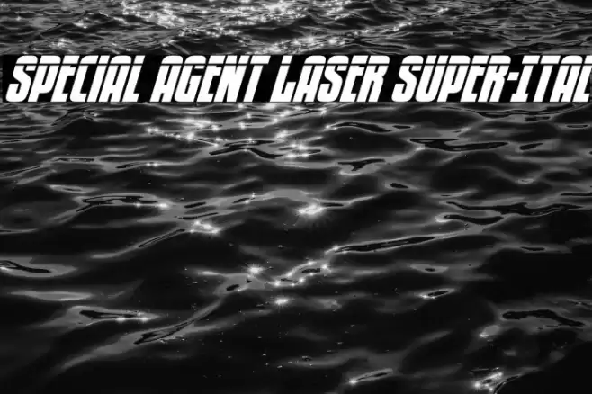 Special Agent Laser Super-Ital Font examples