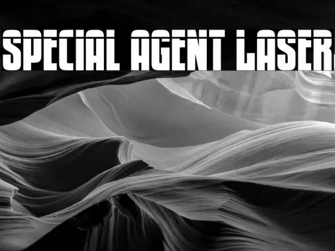 Special Agent Laser Font examples