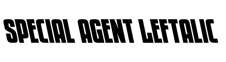Special Agent Leftalic  Frei Schriftart Herunterladen