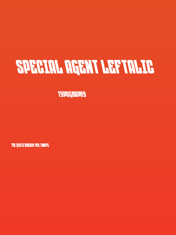 Special Agent Leftalic Poster