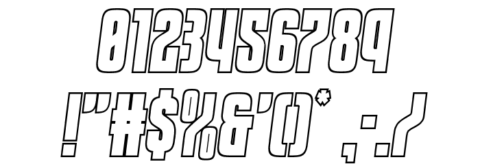 Special Agent Outline SemiItal Font OTHER CHARS