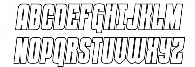 Special Agent Outline SemiItal Schriftart Groß