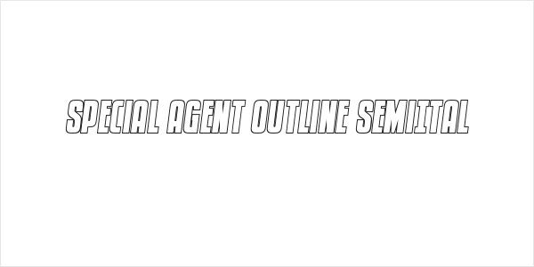 Special Agent Outline SemiItal Logo