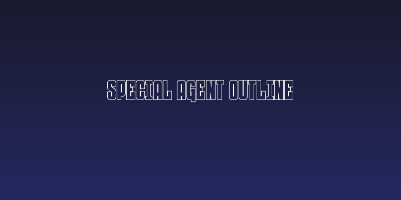 Special Agent Outline Social Header