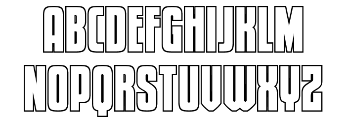 Special Agent Outline Font LOWERCASE