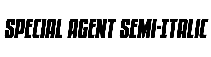Special Agent Semi-Italic  नि: शुल्क फ़ॉन्ट्स डाउनलोड