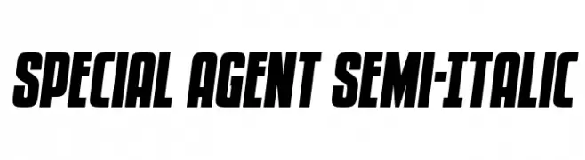 Special Agent Semi-Italic  les polices de caractères gratuit tlcharger