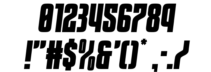 Special Agent Semi-Italic Font OTHER CHARS