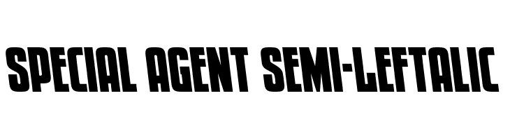 Special Agent Semi-Leftalic  免费字体下载