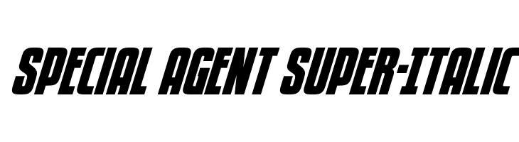 Special Agent Super-Italic  नि: शुल्क फ़ॉन्ट्स डाउनलोड