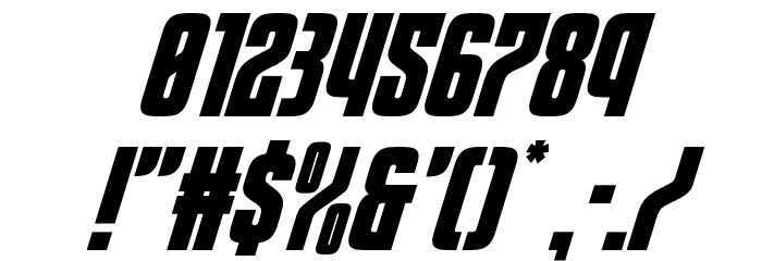 Special Agent Super-Italic Font OTHER CHARS