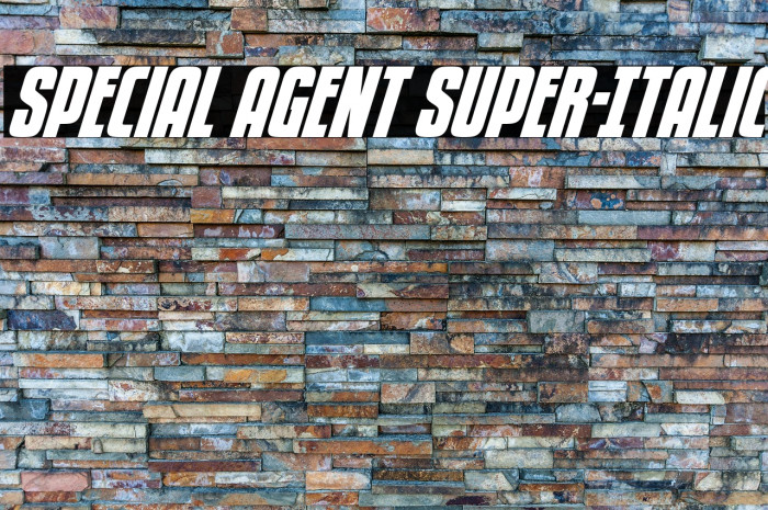 Special Agent Super-Italic Example 2