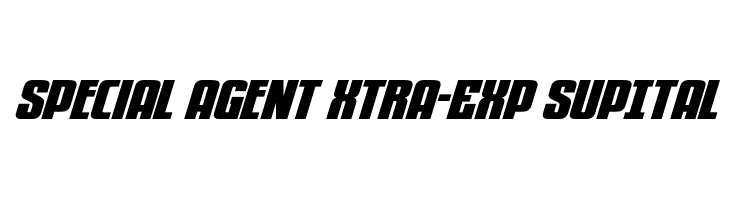 Special Agent Xtra-Exp SupItal  Fuentes Gratis Descargar