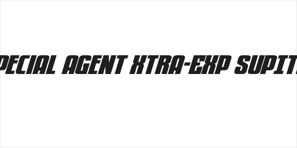 Special Agent Xtra-Exp SupItal Logo