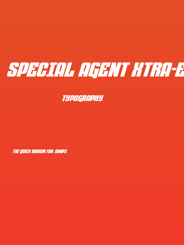Special Agent Xtra-Exp SupItal Poster