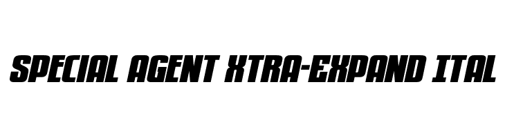 Special Agent Xtra-Expand Ital  Descarca Fonturi Gratis