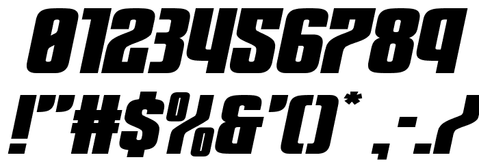 Special Agent Xtra-Expand Ital Font OTHER CHARS