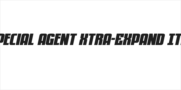 Special Agent Xtra-Expand Ital Logo