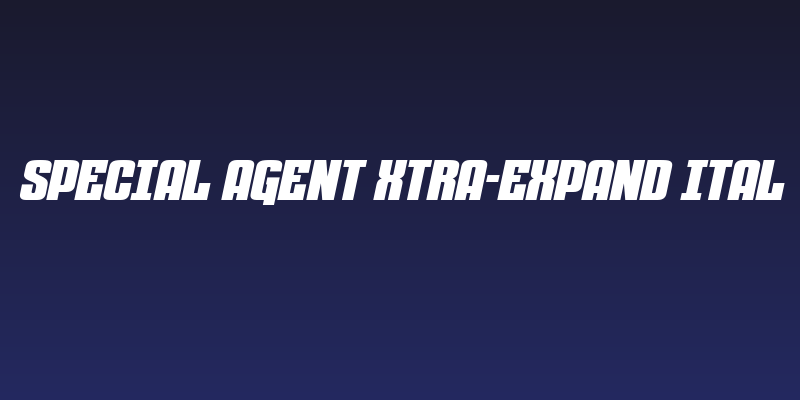 Special Agent Xtra-Expand Ital Social Header