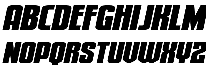 Special Agent Xtra-Expand Ital Font LOWERCASE