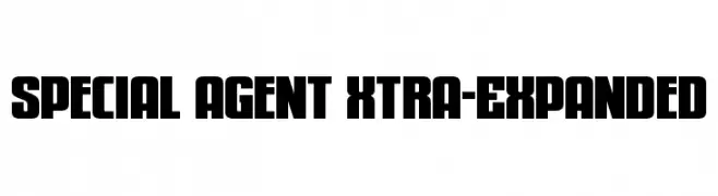 Special Agent Xtra-Expanded  Frei Schriftart Herunterladen