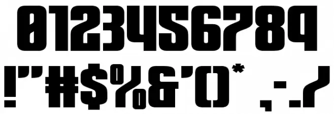 Special Agent Xtra-Expanded Font OTHER CHARS