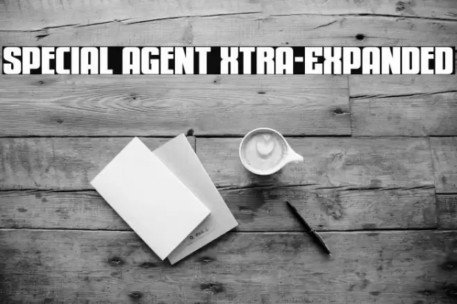 Special Agent Xtra-Expanded Font examples