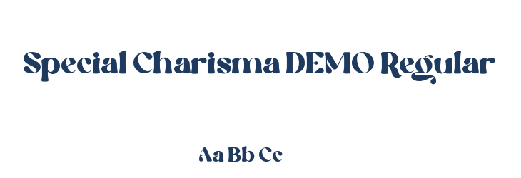 Special Charisma DEMO Regular Font Preview