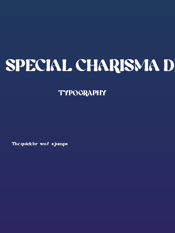 Special Charisma DEMO Regular Poster