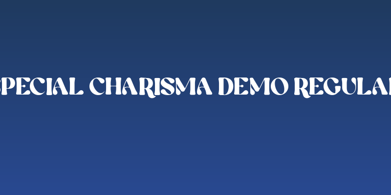 Special Charisma DEMO Regular Social Header