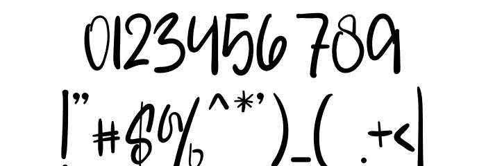 Special Designer Font OTHER CHARS