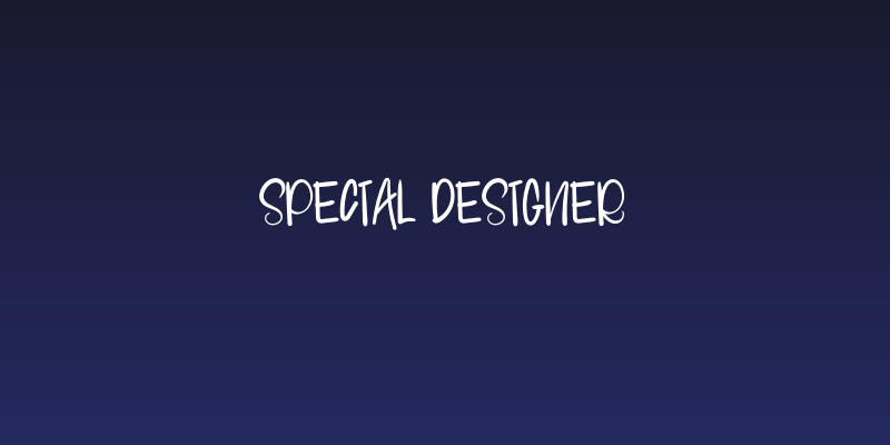 Special Designer Social Header