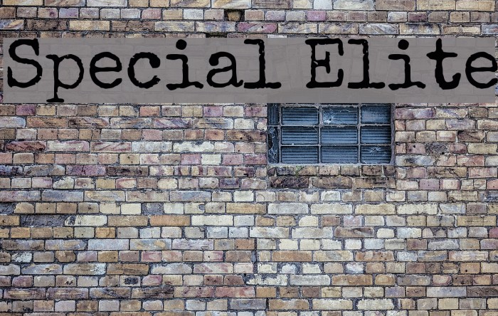Special Elite Font examples