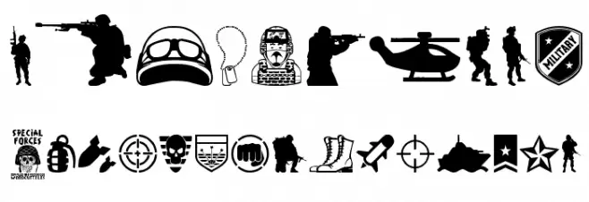 Special Forces Font OTHER CHARS