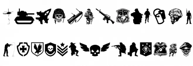 Special Forces फ़ॉन्ट अपरकेस