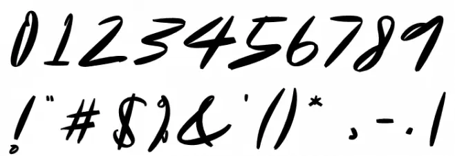 Special Guest Font OTHER CHARS