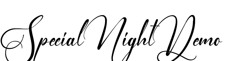 Special Night Demo  Frei Schriftart Herunterladen
