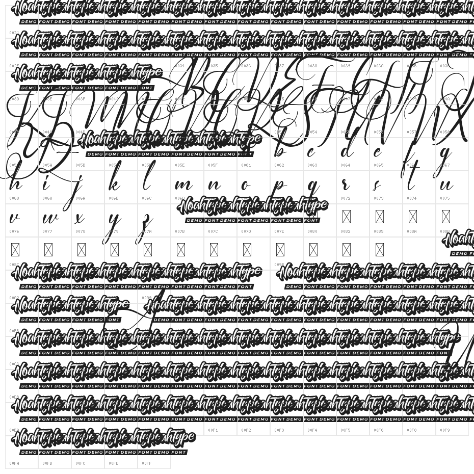 Special Night Demo Character Map