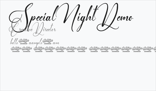 Special Night Demo Business Card