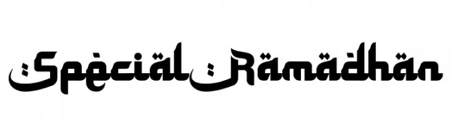 Special Ramadhan  नि: शुल्क फ़ॉन्ट्स डाउनलोड