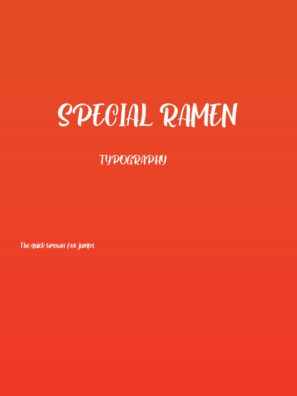 Special Ramen Poster