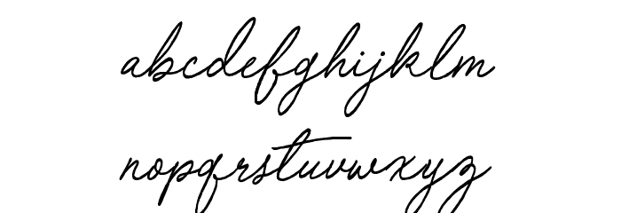 Special Touch Font LOWERCASE