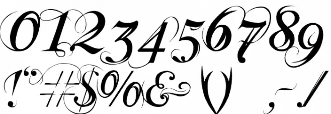 Special TypeRegular Font OTHER CHARS