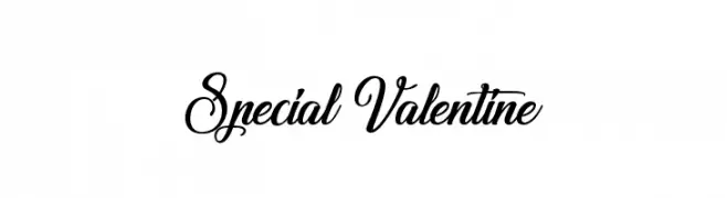 Special Valentine  Frei Schriftart Herunterladen